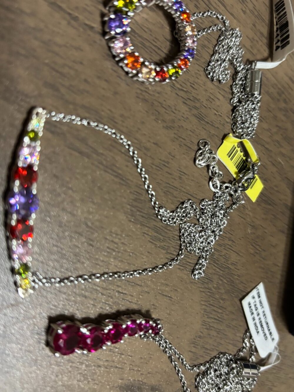 Ladies necklaces semi precious stones